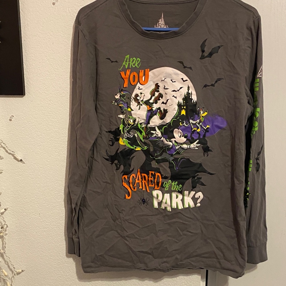 Disney Kids Halloween Gray Long Sleeve Tee